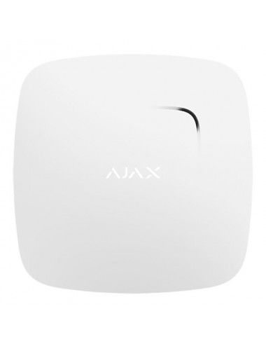 Wireless fire detector sensor via radio wireless Ajax white