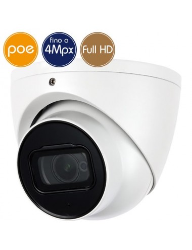 Camera dome IP PoE - 4 Megapixel / Full HD - Motorized 2.7-13.5mm - IR 40m