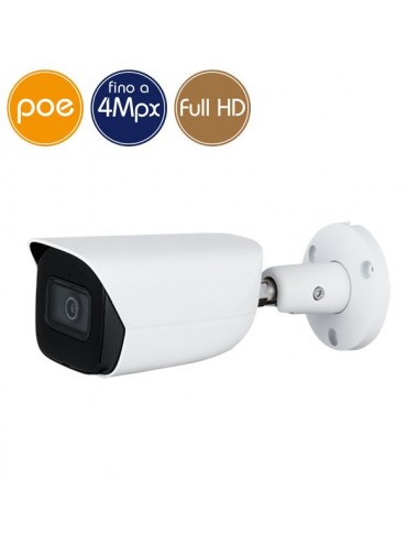Camera IP PoE - 4 Megapixel / Full HD (1080p) - Ultra Low Light - Mic - IR 50m