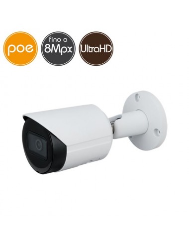 Camera IP PoE - 8 Megapixel Ultra HD 4K - Ultra Low Light - IR 30m