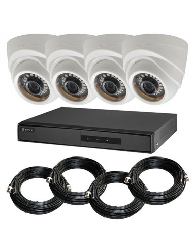 KIT videosurveillance HD 1080p - Full HD - DVR 4 channels - 4 dome cameras indoor