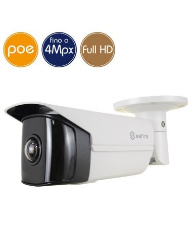 Camera IP SAFIRE PoE - 4 Megapixel - Ultra Low Light - Wide - IR 20m