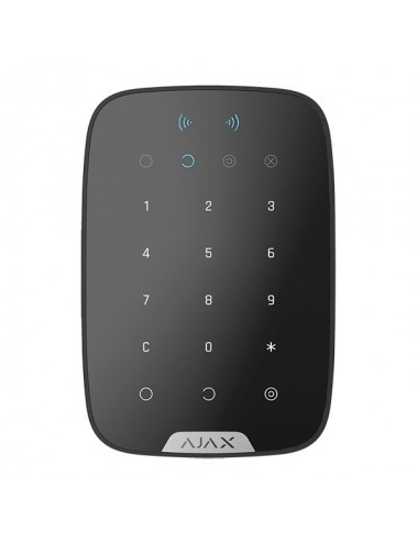 KeyPad Plus supporting contactless cards and key fobs Ajax black