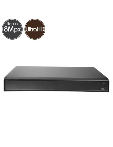 Videorecorder IP NVR 16 - 12 Megapixel / Full HD - Alarms Ultra HD 4K