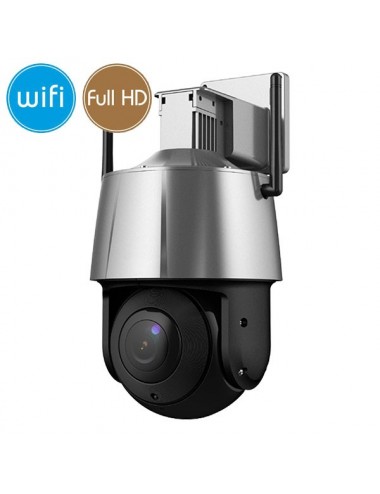 Dome camera wireless IP WiFi PTZ - Full HD (1080p) - Ultra Low Light - Zoom 4X - IR 30m
