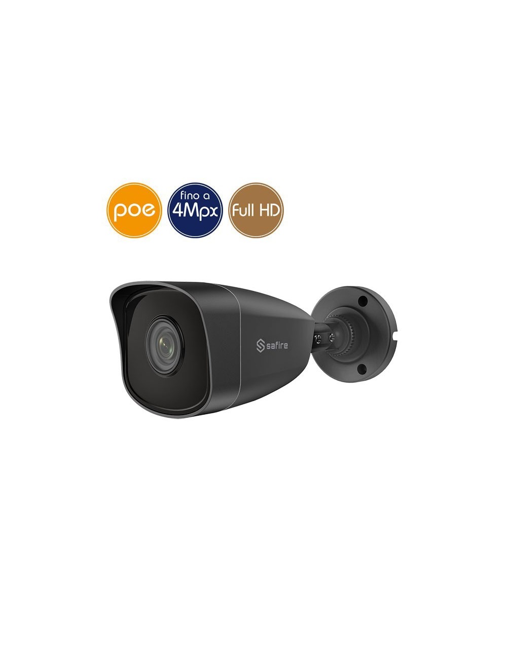 Camera IP SAFIRE PoE - 4 Megapixel / Full HD (1080p) - IR 30m